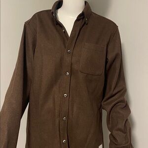 NWOT Anian Modern Melton wool shirt